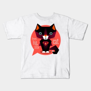 Illustration nursery cat - dream big, little cat Kids T-Shirt